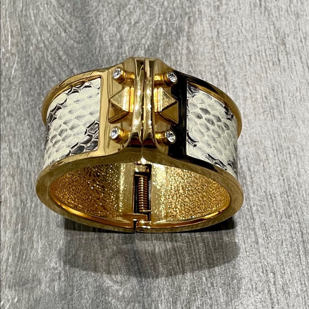 Stella & Dot snakeskin cuff bracelet